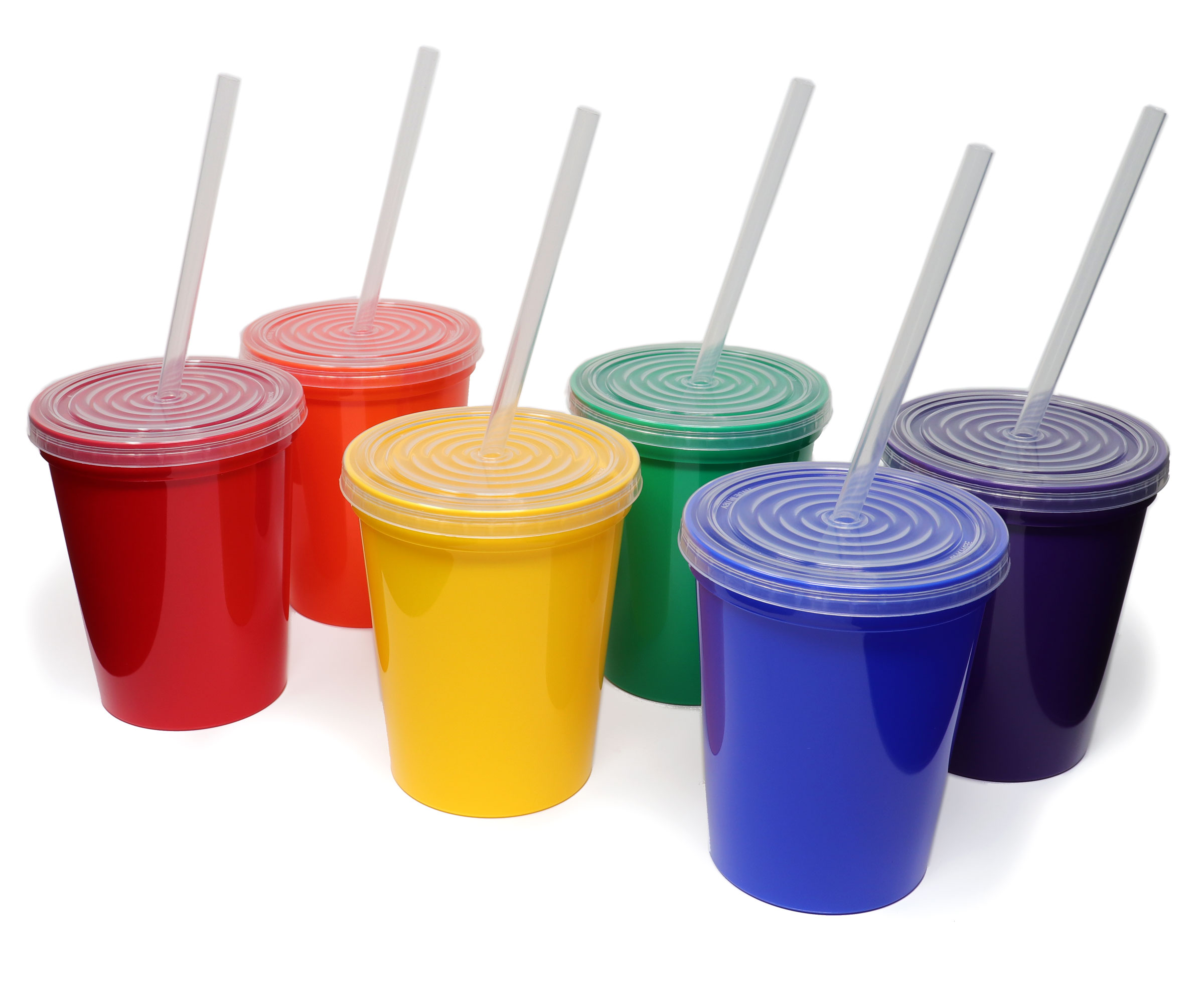 New Product : Stadium Cup Lids & Straws - Rolling Sands